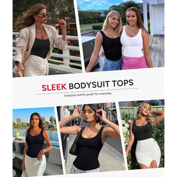 🆕Women Black Spandex Waist Trainer Bodysuit Tummy Control Full Body Shapewear - Picture 6 of 7